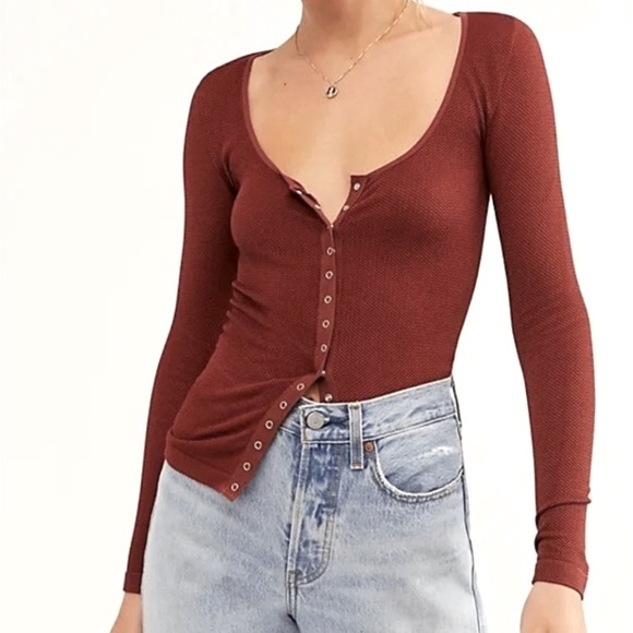 Free People Tops - Intimately Free People Shea Button Up Seamless Top